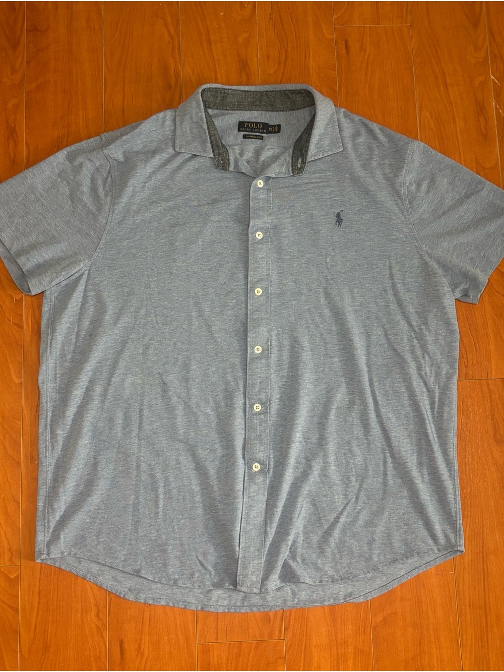 Polo Ralph Lauren Button Down Shirt Light Blue Size 2XL